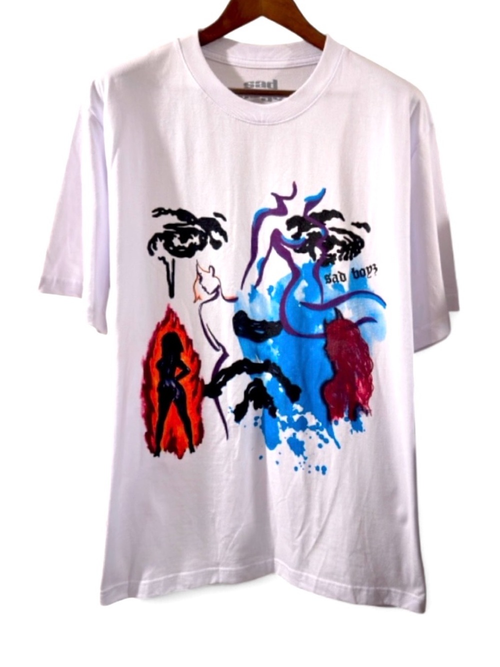 Sad Boyz White Graphic T-shirt Size Men’s XL (NWOT)